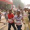 Participants at the Airtel Delhi Half Marathon,in New Delhi on Sunday ( Photo: IANS)