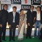 Bollywood actors Amitabh Bachchan, Sunny Deol, Vidya Balan, Abhishek Bachchan, Bobby Deol and Aishwarya Rai Bachchan at the premiere of film "Paa"