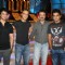 Sharman Joshi, Vidhu Vinod Chopra and R Madhavan at the 3 idiots star cast at Saregama 1000th Episode Bash at Andheri, Mumbai