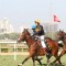 Bollywood actor Salman Khan rides a horse at Hello Million race in Mumbai