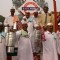 Dabbawalas from Maharashtra at the press preview for the Republic Day Tableaux, in New Delhi on Friday 22 Jan 2010