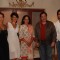 Rishi, Hema Malini, Esha Deol and Arjan Bajwa on the sets of Tell Me O Khuda at Filmcity