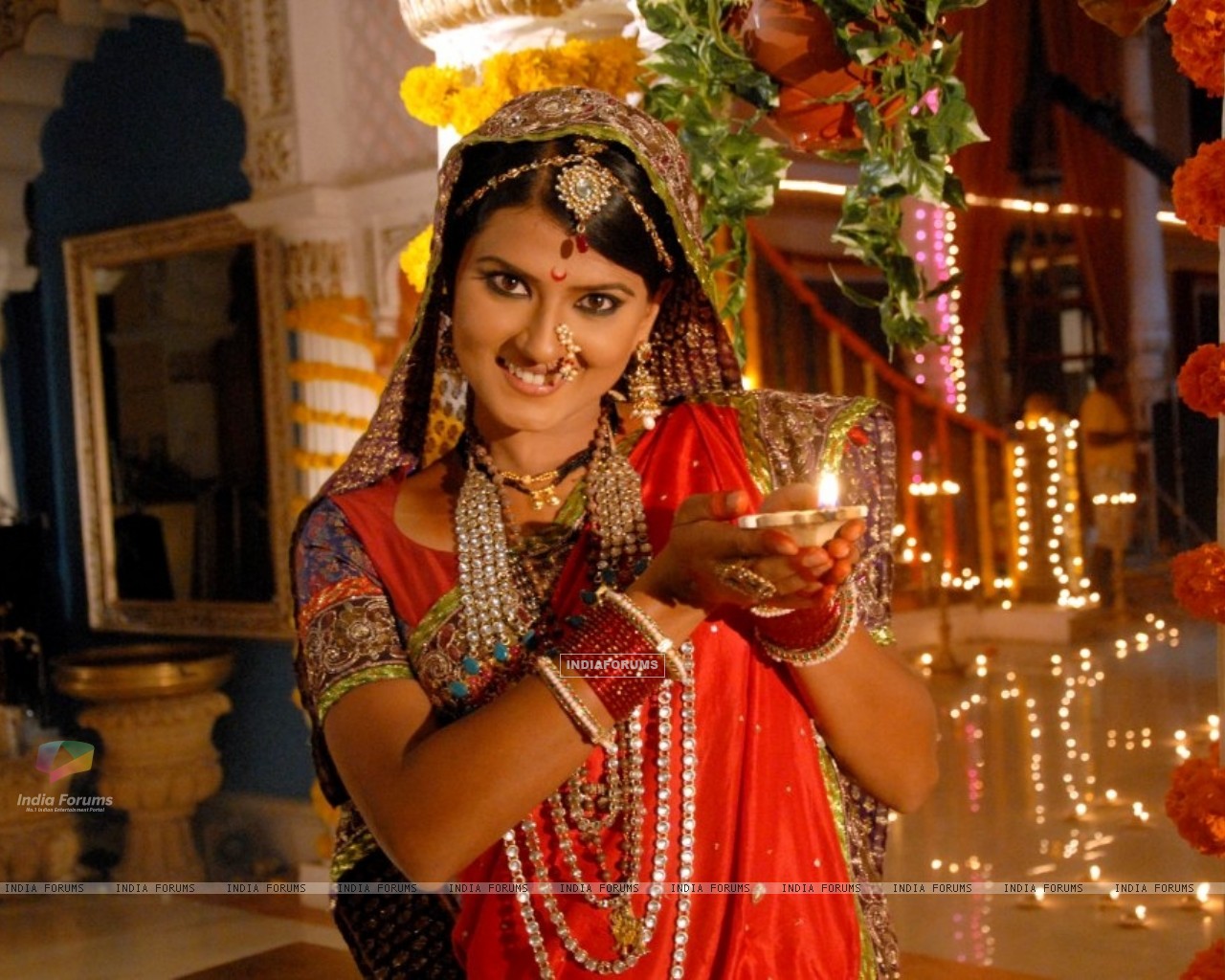 Kratika Sengar from Jhansi Ki Rani wishing Happy Diwali (105420) size:1280x1024