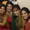 Debina Bonnerjee with her friends in their mehendi ceremony