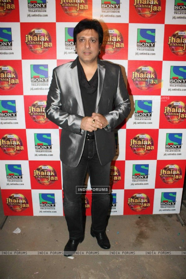 Govinda on the sets of Jhalak Dikhla Ja at Filmistan. .