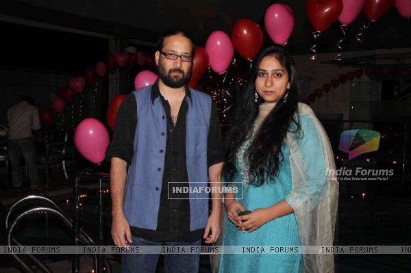 Producers Rajita Sharma and Viveck Budakoti at 100 Episode Success Party of Preet Se Bandhi Yeh Dori