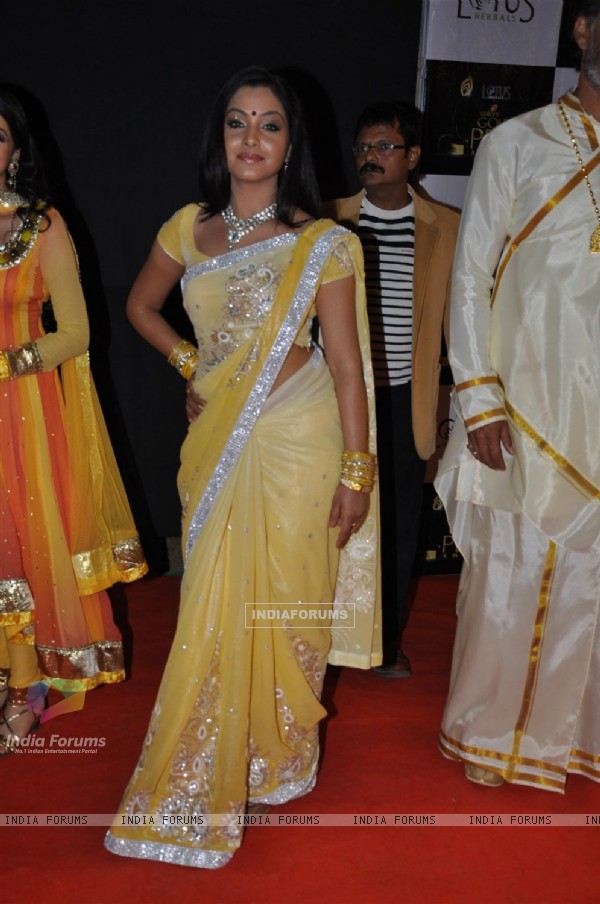 Shubhangi Atre Poorey at Red Carpet of Golden Petal Awards By Colors in Filmcity, Mumbai