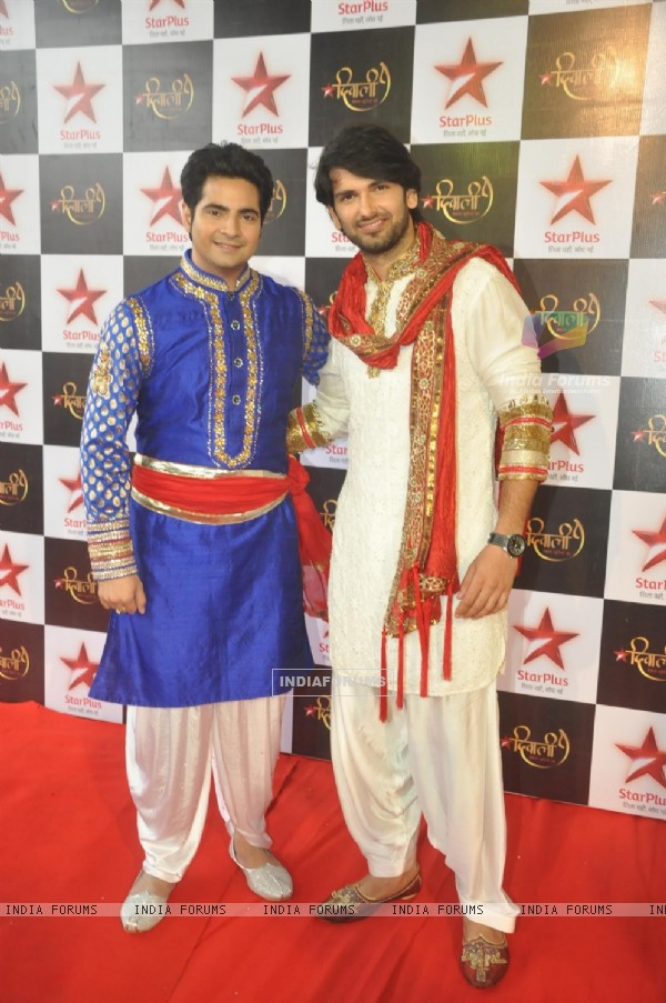 Karan Mehra and Rahul Sharma at the Star Plus Diwali TV show