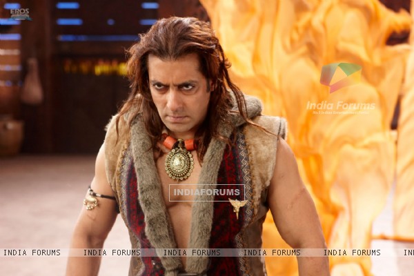 Angry Salman in the movie Veer